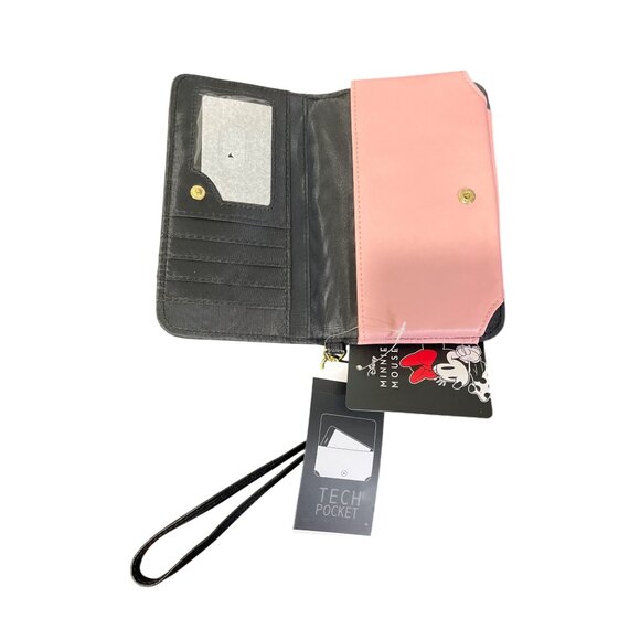 Disney Mickey & Minnie Mouse Polka Dot Crossbody Bag & 3 Wallet Bundle Gift Set - Picture 8 of 13